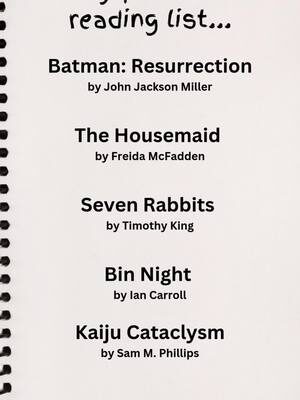 My 1st Quarter reading list! #freshmeatnovel #alsotoauthor #anthonysotoauthor #horror...